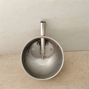 Hayvan besleyicileri için 160mm paslanmaz çelik 304 yuvarlak su kasesi - Product Image 3