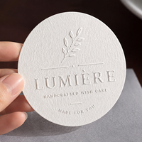 Étiquettes d'emballage personnalisées en papier mat doré gaufré, papier d'emballage, autocollants de scellage