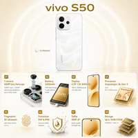 Smartphone vivo s50 Octa Core Qualcomm 5G, écran 120Hz, double SIM, écran AMOLED 6,59 pouces, VIVO S50, téléphone Android multilingue