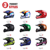 Casque tout-terrain certifié 3C, coque ABS, style rallye, pour motos de route et tout-terrain, avec visière, unisexe