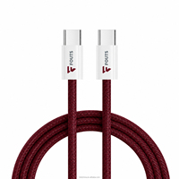 Kabel USB-C ke USB-C 60W Terbaru OEM, Kabel Pengisian Cepat Berbahan Nilon Kepang untuk Seri iPhone 18/17/16