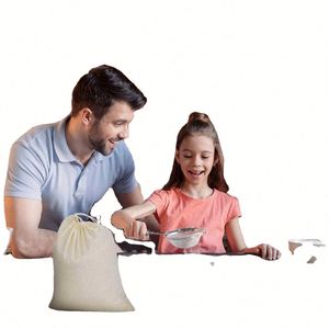 Custom Logo Sublimation Print Natural Organic Cotton Muslin Sachet <b>Bags</b> Double Shopping Pouch Canvas <b>Drawstring</b> Gift <b>Bag</b> - Product Image 5