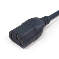 Kabel Daya IEC C13 colokan UK untuk komputer PC 10A kabel daya Desktop 1.5m penggunaan rumah