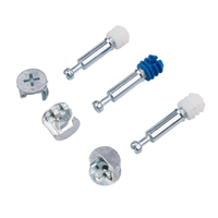 Kit de connecteurs pour meubles TYF : Écrous à came, boulons, chevilles en plastique pour l'assemblage de meubles (armoires, penderies, tiroirs) - Installation facile