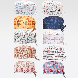 <span class=keywords><strong>Gorro</strong></span> Quirúrgico Estético al por Mayor para Odontología, Unisex, para Enfermería, Hospital, Médico, Cirujano, Estampado, para Hombres y Mujeres - Product Image 1