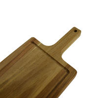 Plateau de service rectangulaire moderne en bambou naturel pour aliments, boissons, décoration, maison, cuisine, salle de bain, table basse, lit