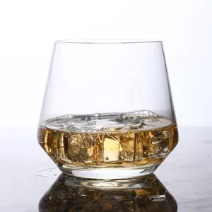 FAWLES BSCI Wholesale Whisky Tasting Glass Wine Glasses Whiskey Tumbler Glass Cup Stemless Wine Glass Set