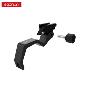 Support de fixation de phare en alliage d'aluminium spécialement conçu Gaciron H21B pour vélo pliant <span class=keywords><strong>Brompton</strong></span>, 100 °   Réglage, Noir - Product Image 1