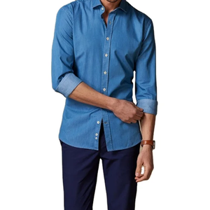 ผ้าฝ้ายทอลายทแยงสำหรับผู้ชายเนื้อผ้าฝ้าย100% สำหรับฤดูใบไม้ร่วงผ้ายีนส์พิมพ์ลายสก๊อต - Product Image 2