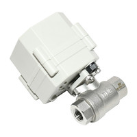 Vanne à boisseau sphérique à modulation proportionnelle électrique à 2 voies 1/4 ''3/8'' 1/2 ''SS304 9-24VDC 4-20mA 0-5V 0-10V Signal analogique