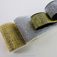 Ceinture élastique en polyester/nylon doré de 10 à 50 mm de large et 2 mm d'épaisseur, accessoires pour jupe