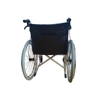 Fauteuil roulant manuel pliable en acier chromé brillant, modèle 809, classe II, pour usage clinique, best-seller, pliable, basique