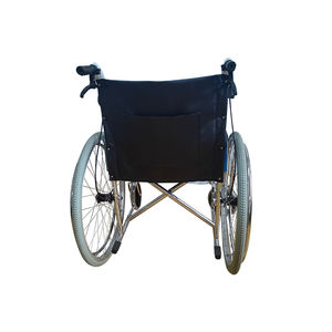 <span class=keywords><strong>Fauteuil</strong></span> <span class=keywords><strong>roulant</strong></span> manuel pliable en acier chromé brillant, modèle 809, classe II, pour usage clinique, best-seller, pliable, basique - Product Image 3