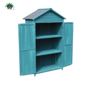 Grand <span class=keywords><strong>jardin</strong></span> extérieur bleu hangars à bois bon marché stockage extérieur moderne - Product Image 1