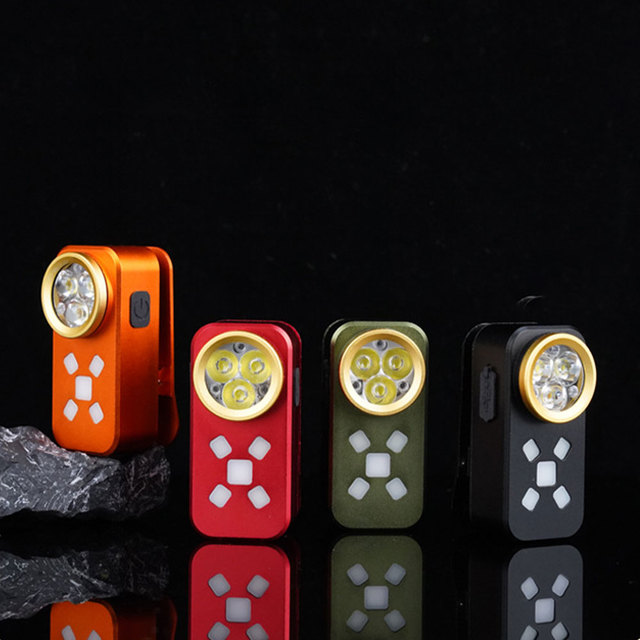 TAIKOO New Rechargeable LED Outdoor Work Light USB Magnetic Aluminum Alloy Clip-On Mini Flashlight