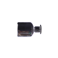 Bouteille de diffuseur de parfum en verre de roseau Bouteille de diffuseur en verre coloré par galvanoplastie personnalisée en gros