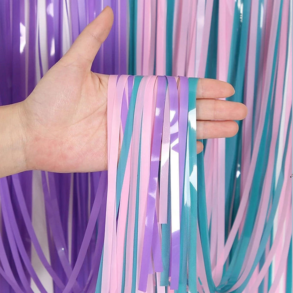 Rideau de pluie tricolore 1*2m