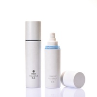 Emballage de soins de la peau en plastique ABS blanc mat personnalisable de 100 ml, écologique, en gros, flacon pompe pour lotion pour le visage, faux cils