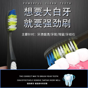 Brosse à dents pour adultes en nylon ondulé de qualité moyenne-dure, qualité supérieure, poils fins pour la protection des gencives, vente en gros d'usine - Product Image 3