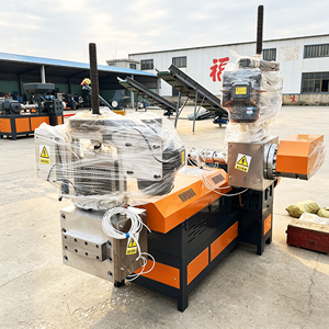 Uniform Pellet Hydraulic Screen Cylinder Rigid Flake Friction Washer Granulation Single Screw Electric 3 Heating Ring Factory - Product Image 2
