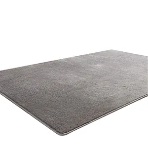 Серый Микроволокно Полиэстер области ковер микрофибра печать ковры в наличии