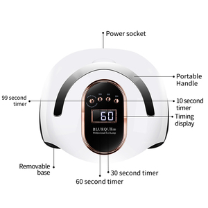 Uv <span class=keywords><strong>LED</strong></span> Nail đèn 168 Wát sử dụng nhà máy sấy nhanh Nail chữa đèn và salon UV Nail Máy sấy <span class=keywords><strong>gel</strong></span> Polish với cảm biến tự động - Product Image 3