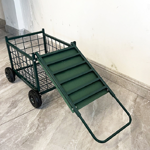 <span class=keywords><strong>Chariot</strong></span> <span class=keywords><strong>de</strong></span> jardin pliable avec plateau <span class=keywords><strong>de</strong></span> <span class=keywords><strong>rangement</strong></span>, capacité <span class=keywords><strong>de</strong></span> charge lourde, structure métallique, siège, pour la maison, le jardin, la pépinière, <span class=keywords><strong>chariot</strong></span> à outils - Product Image 4