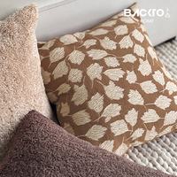 2024 nouvelle fausse fourrure polaire mouton cheveux Jacquard taie d'oreiller élégant Polyester housse de coussin pour salon décor à la maison hôtel