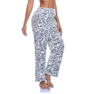 Pantalones de <span class=keywords><strong>pijama</strong></span> de lana <span class=keywords><strong>polar</strong></span> negro Pantalones de <span class=keywords><strong>pijama</strong></span> con bolsillos Pantalones de salón cómodos y acogedores <span class=keywords><strong>para</strong></span> Otoño Invierno - Product Image 6