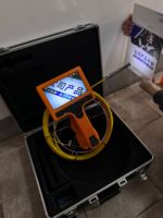 Sonde 14MM 512Hz Caméra de plomberie d'inspection de vidange d'égout sous-marin avec câble de tige de poussée de 30m Moniteur de 7 pouces