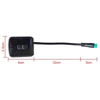 Pièces de moteur central Bafang BBS, vélo électrique 8fun 860C, bouton marche/arrêt, interrupteur étanche, affichage Bafang 860C, commande