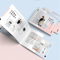 Service d'impression personnalisé professionnel respectueux de l'environnement Papier de conception Mini brochure colorée Livret Catalogue Brochure Impression