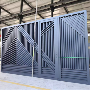 <span class=keywords><strong>Portail</strong></span> de Villa Moderne de Luxe, Conception Simple, Porte en Aluminium Moulé, Motif à Ouverture Automatique, Matériaux en Fer et Acier, <span class=keywords><strong>Portail</strong></span> de Jardin pour Villa - Product Image 3