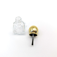 YALI N1091 Flacon vide de 8 ml pour vernis à ongles ou huile, avec bouchon à vis et pinceau, personnalisation couleur et logo, sérigraphie sur verre, marquage à chaud gratuit