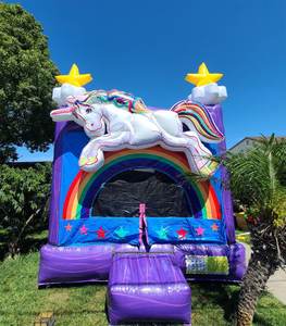 유니콘 에어바운스 풍선 놀이터 유니콘 바운스 하우스 풍선 바운서 바운싱 캐슬 풍선 야외 수영장 포함 - Product Image 4