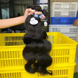 Mechones de pelo con cierre, muestra gratis, vendedor de cabello virgen malayo Remy, 3 paquetes con cierre
