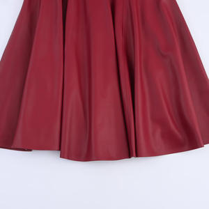 <span class=keywords><strong>Jupe</strong></span> <span class=keywords><strong>longue</strong></span> trapèze <span class=keywords><strong>plissée</strong></span> en faux <span class=keywords><strong>cuir</strong></span> pour femmes personnalisée Fabricant OEM Vente en gros directe d'usine <span class=keywords><strong>Jupe</strong></span> mi-<span class=keywords><strong>longue</strong></span> décontractée vintage - Product Image 4