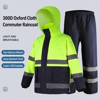 Ensemble imperméable et pantalon ignifuge pour la construction, livraison de repas et cyclistes, résistant aux fortes pluies – Vente directe usine