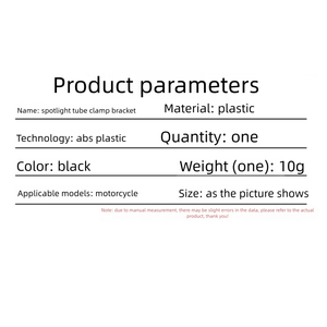 Accessoires de moto modifiés KZG-003, phares, projecteurs, serres-tuyaux, supports, supports d'extension <span class=keywords><strong>en</strong></span> <span class=keywords><strong>plastique</strong></span> - Product Image 3