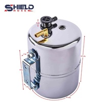 Boîte de réserve sous vide en acier 63010 Shield, 5x7in, chromée, comprend un œillet, un clapet anti-retour, des raccords et