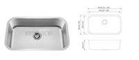Évier de cuisine Portable, pour ferme, en acier inoxydable, à pression, lavabo