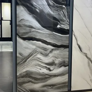 2022 new design of large slab glazed polished porcelain floor tile marble looks from factory 900 x 1800