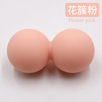 JOYFIT Ballon de massage en silicone personnalisé avec logo gravé ou imprimé, forme cacahuète pour le lacrosse