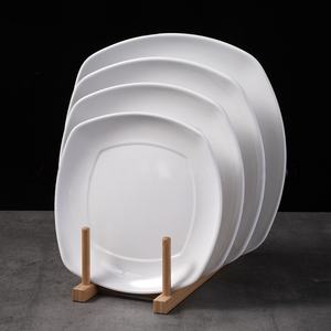 Plato Cuadrado Moderno Personalizable de Melamina para Cena, 7.5/8.5/9.5/10.5 Pulgadas, <span class=keywords><strong>Vajilla</strong></span> Sostenible de Plástico para Restaurantes de Comida Rápida - Product Image 2