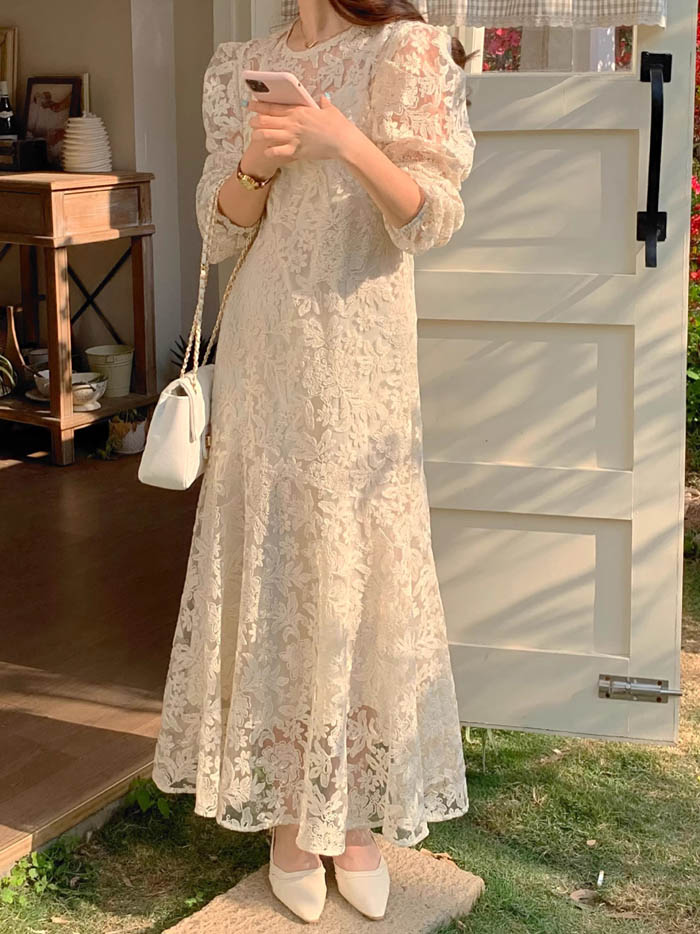 Shop Our Chic Spring 2025 Collection of Long Sleeve Lace Dress