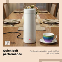 Bouilloire électrique sans fil pour hôtel, en acier inoxydable, portable, bricolage, chauffe-bouteille d'eau, arrêt automatique, bouteille d'eau chaude