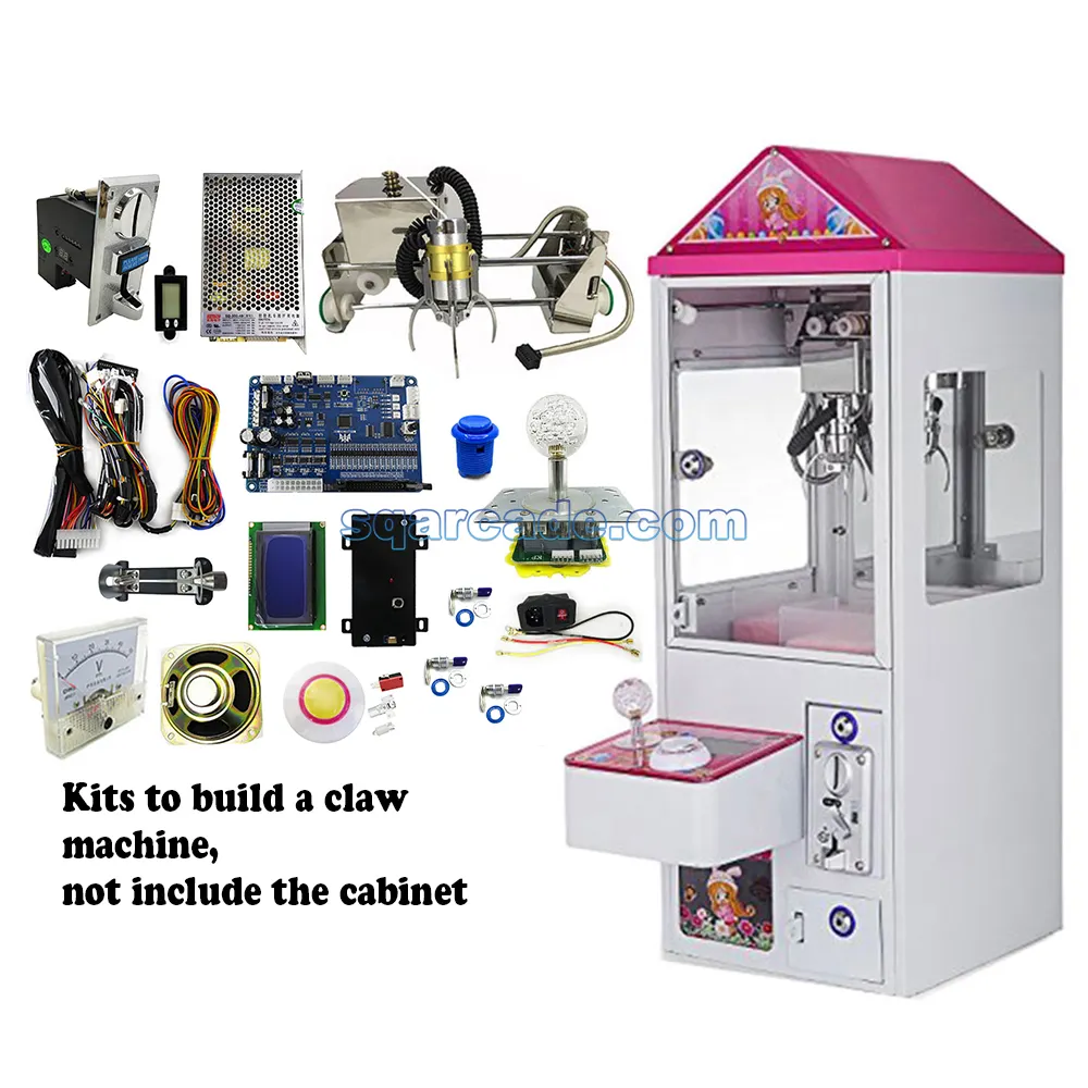 Mini Claw Crane Máy DIY Kit 25.7Cm Giàn Cho Arcade Crane Trò Chơi Pcb Trò Chơi Hội Đồng Quản Trị Đồng Xu Chấp Nhận Nút Khai Thác