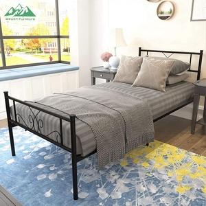 <span class=keywords><strong>Base</strong></span> de <span class=keywords><strong>Cama</strong></span> Metálica Moderna y <span class=keywords><strong>Minimalista</strong></span> Wayon, Plataforma Estable con Espacio de Almacenamiento Debajo de la <span class=keywords><strong>Cama</strong></span> - Product Image 5