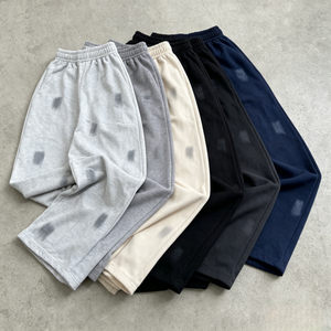 Pantalones Deportivos Anchos de Felpa de Alta Calidad, Pantalones de Chándal Holgados con Logotipo Gráfico Personalizado, Pantalones Deportivos Casuales Extra Grandes para Hombre - Product Image 2