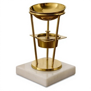 Brûleur d'encens en laiton de qualité supérieure pour l'exportation, diffuseur d'arômes, brûleur d'huile décoratif de table, best-seller pour la maison - Product Image 1